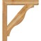Ekena Millwork Funston Block Rough Sawn Bracket w/ Offset Brace, Western Red Cedar, 6"W x 32"D x 36"H BKT0604X32X36FST05RWR - alternate 4